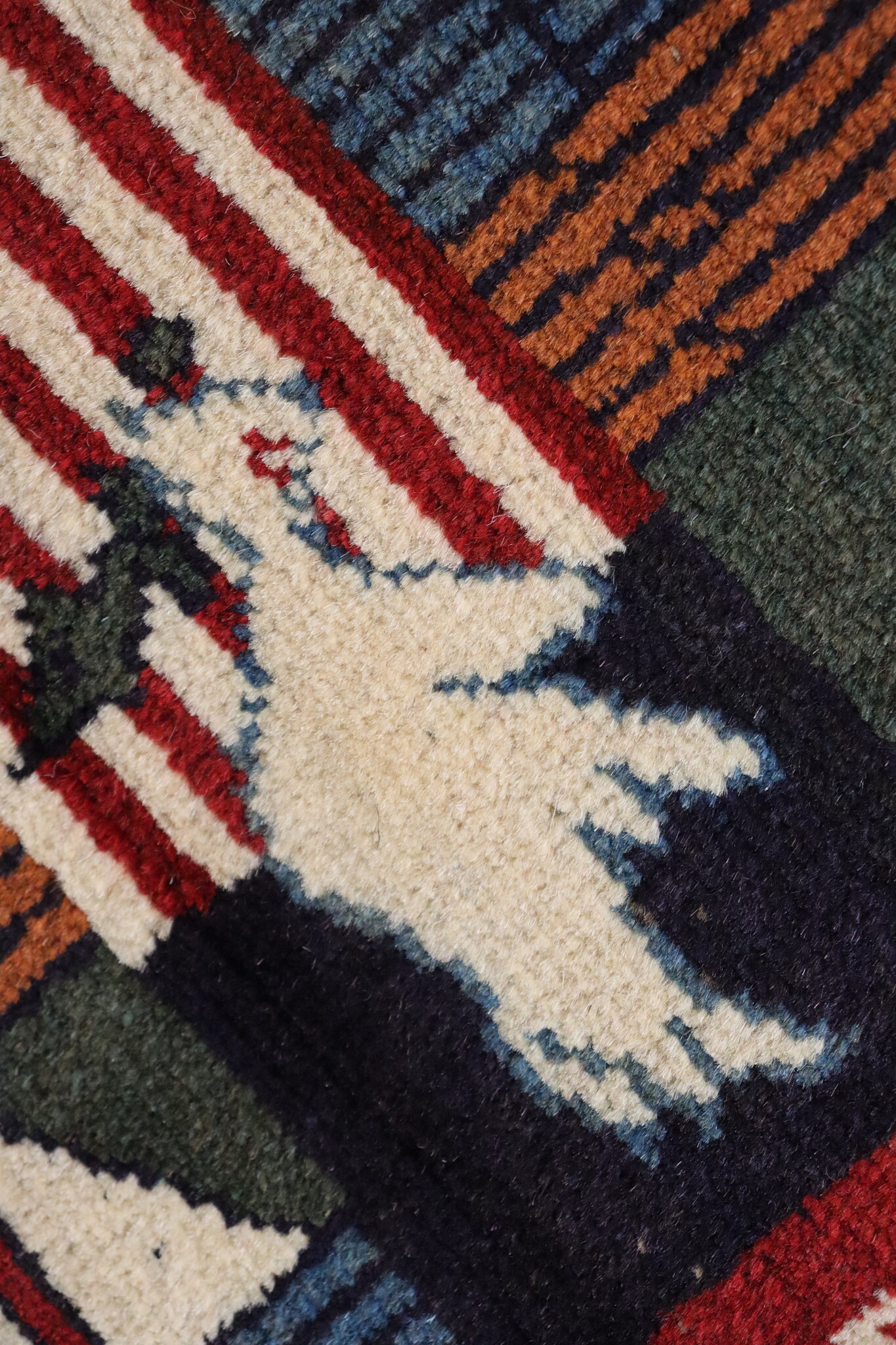 80x60 cm Afghanistan U.S.A 11 september 2001 Newyork world trade center afghan Kriegteppich  Nr.25 - T