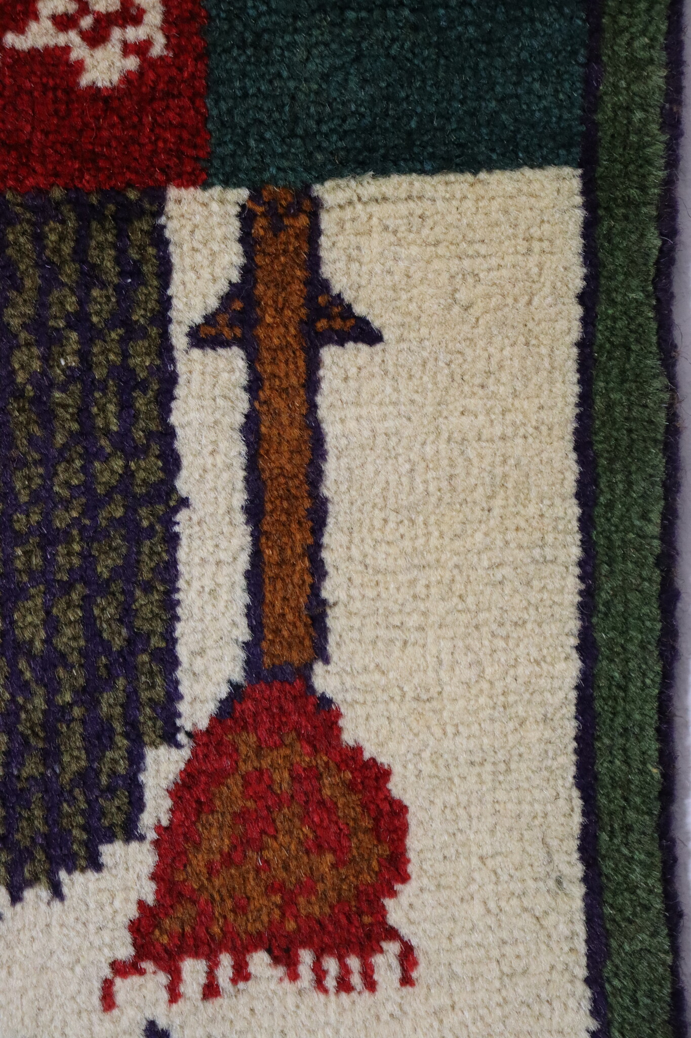 80x60 cm Afghanistan U.S.A 11 september 2001 Newyork world trade center afghan Kriegteppich  Nr.25 - U