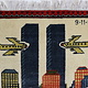 80x60 cm Afghanistan U.S.A 11 september 2001 Newyork world trade center afghan Kriegteppich  Nr.25 - Z