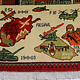 80x60 cm Afghanistan U.S.A 11 september 2001 Newyork world trade center afghan Kriegteppich  Nr.25 - Z2
