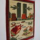 80x60 cm Afghanistan U.S.A 11 september 2001 Newyork world trade center afghan Kriegteppich  Nr.25 - Z2