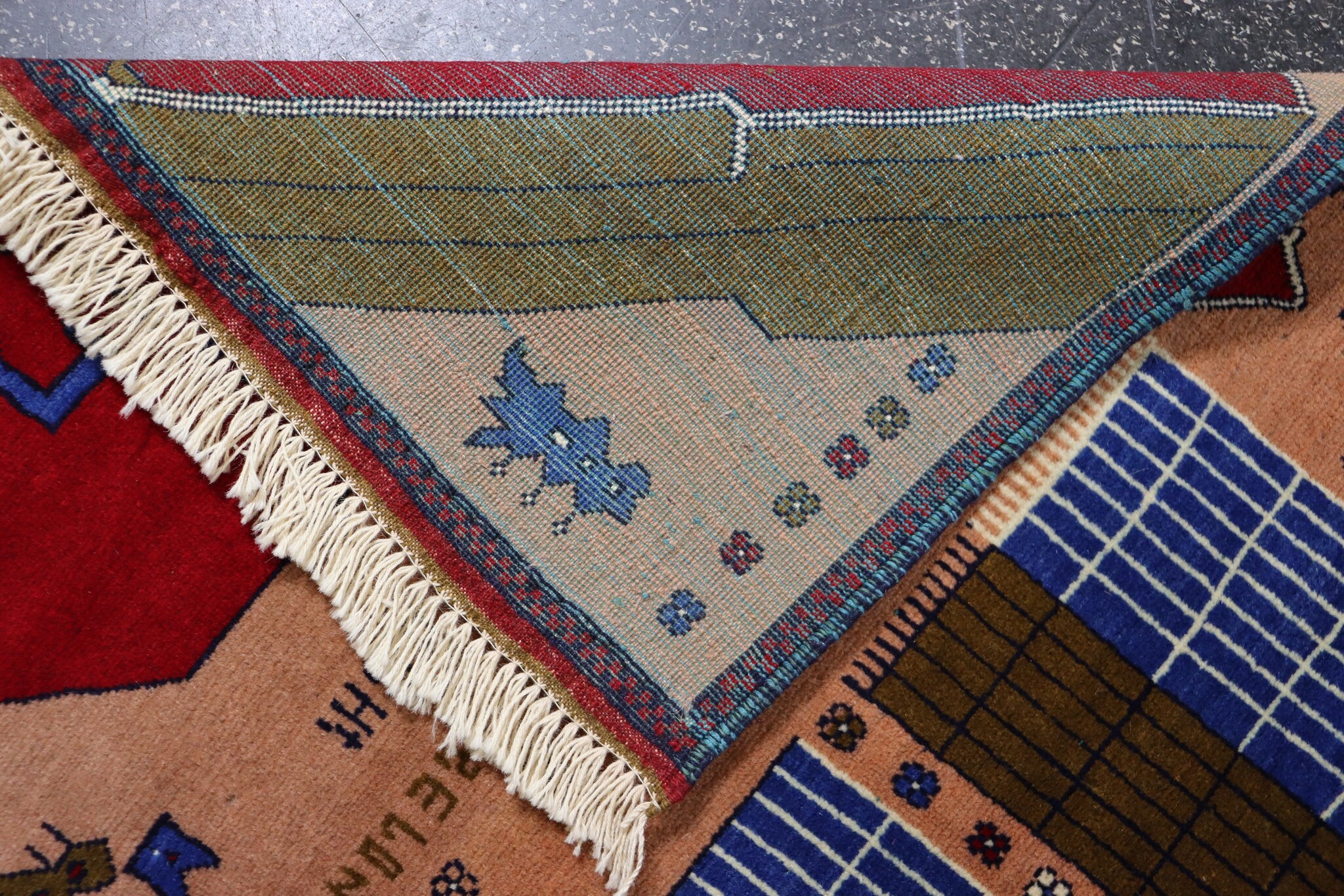 80x60 cm Afghanistan U.S.A 11 september 2001 Newyork world trade center afghan Kriegteppich  Nr.25-12159