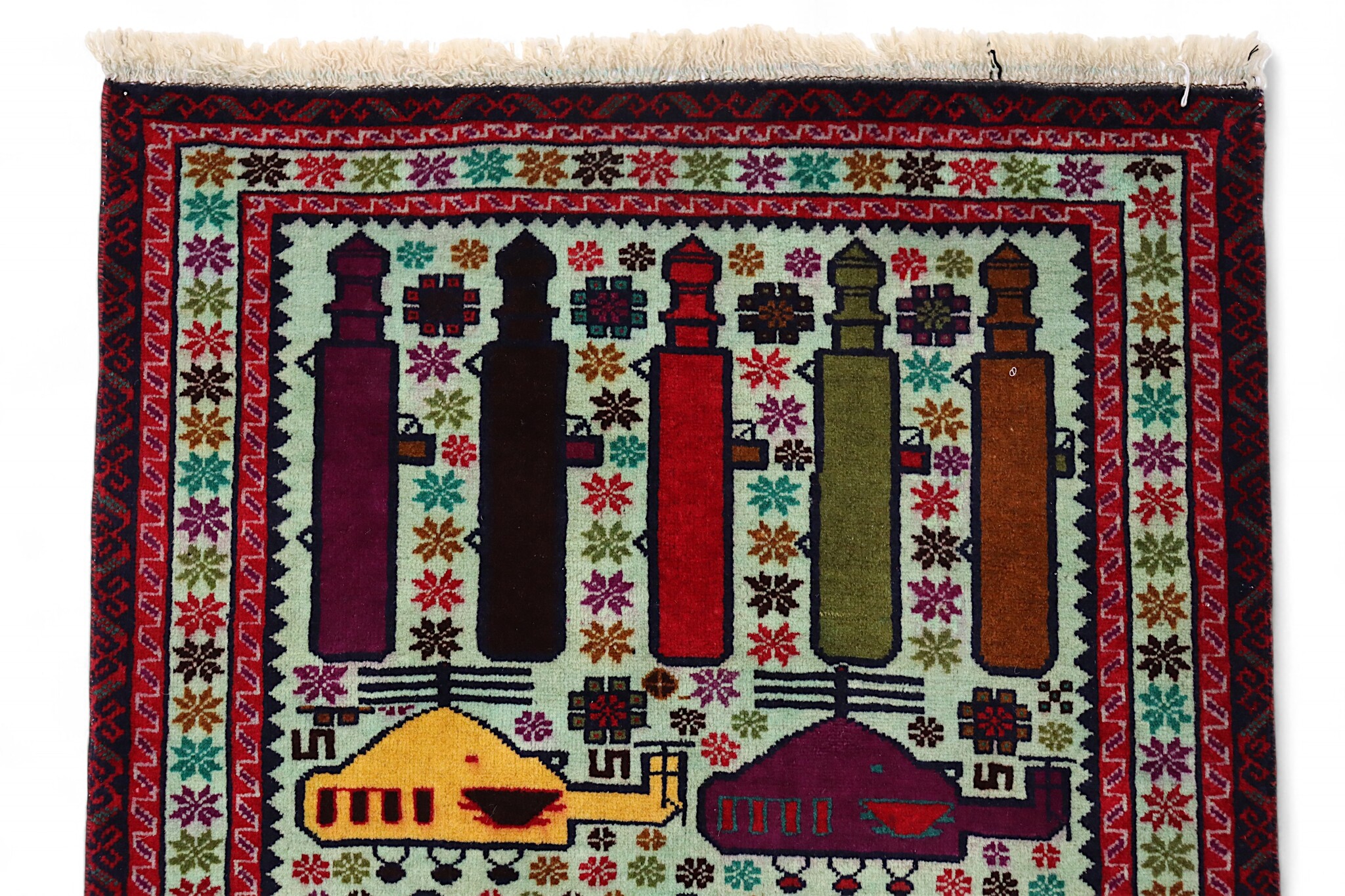 hand-knotted Warrug from Afghanistan No:25/12257