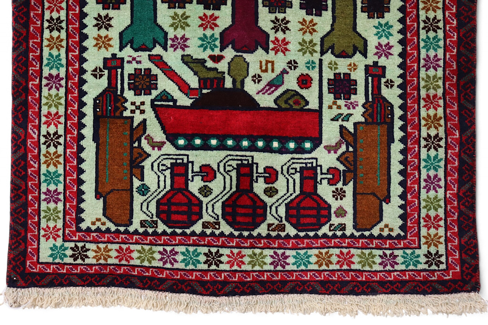 hand-knotted Warrug from Afghanistan No:25/12257