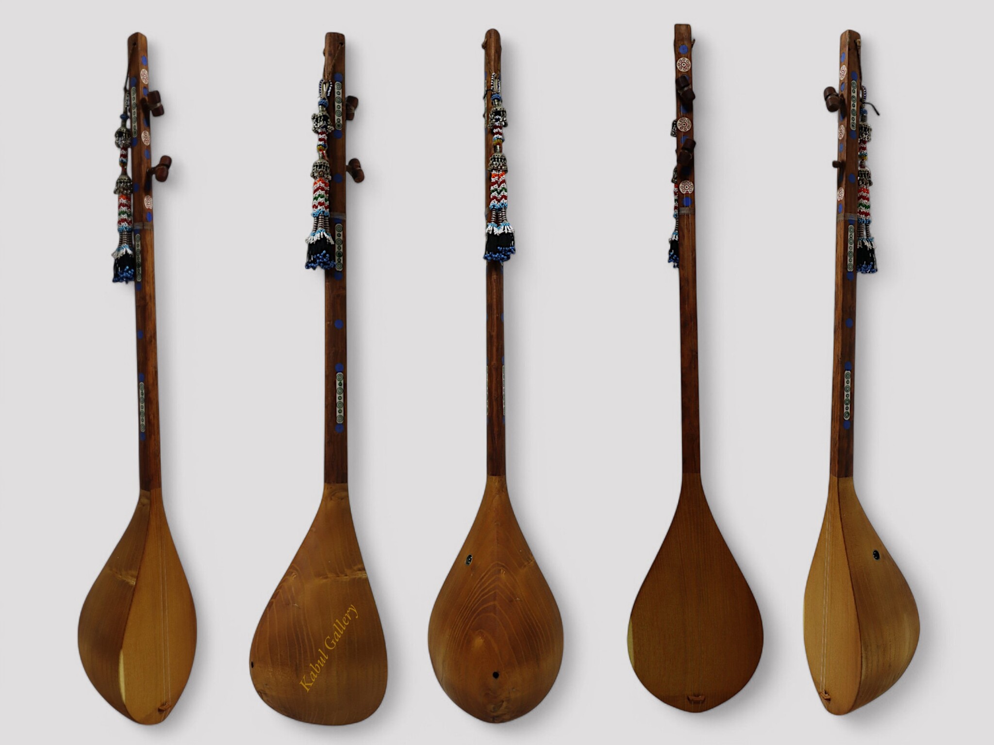 exotische traditionelle Volksmusikinstrument aus Nord Afghanistan samangan Dotar Afghan dambora Dombra dutar دمبوره استا نبی سمنگانی Nr-25 mit Pickup