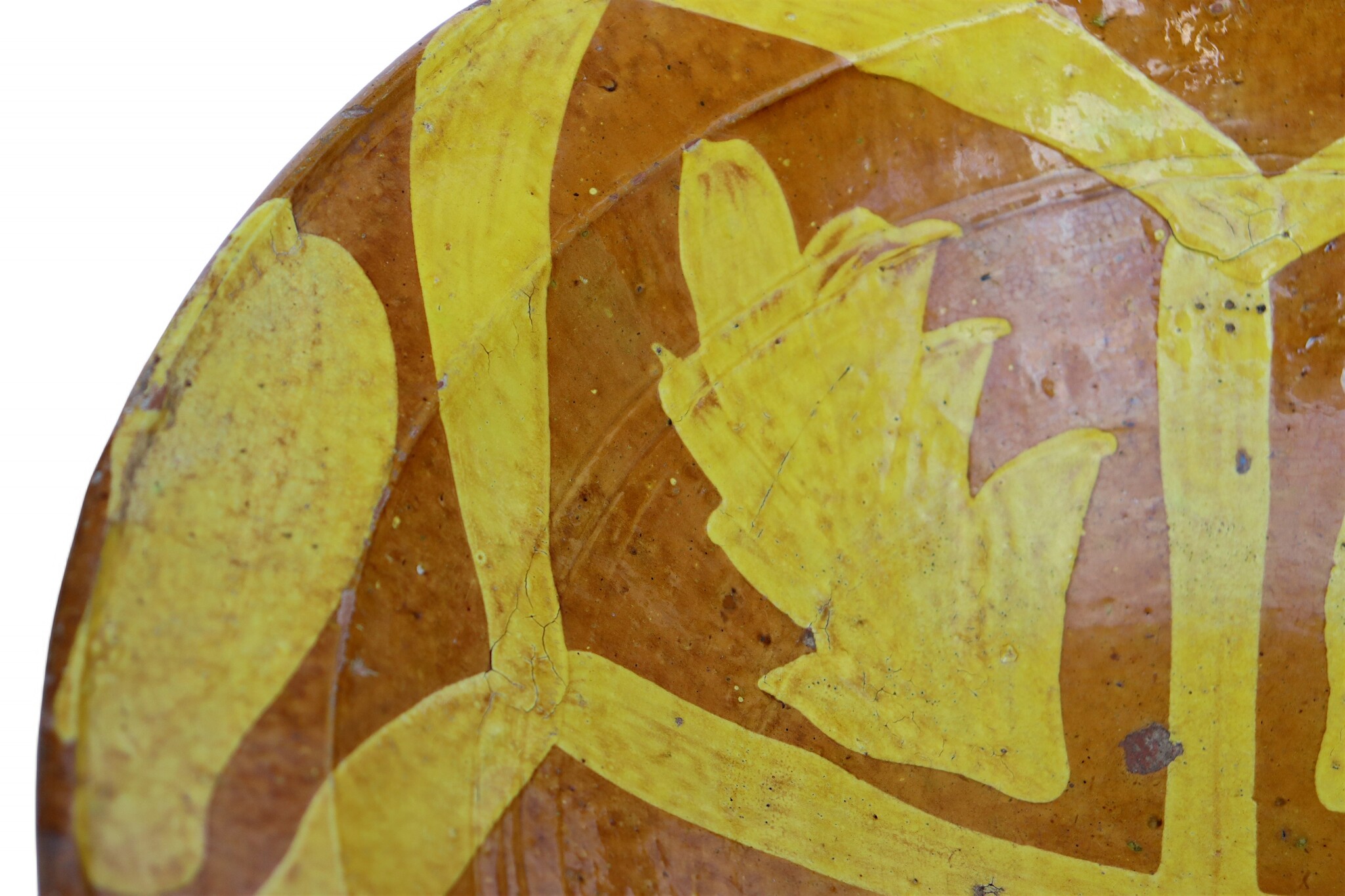 antik handgefertigt Keramik Teller aus Swat-Tal Pakistan und Südafghanistan 25A-1