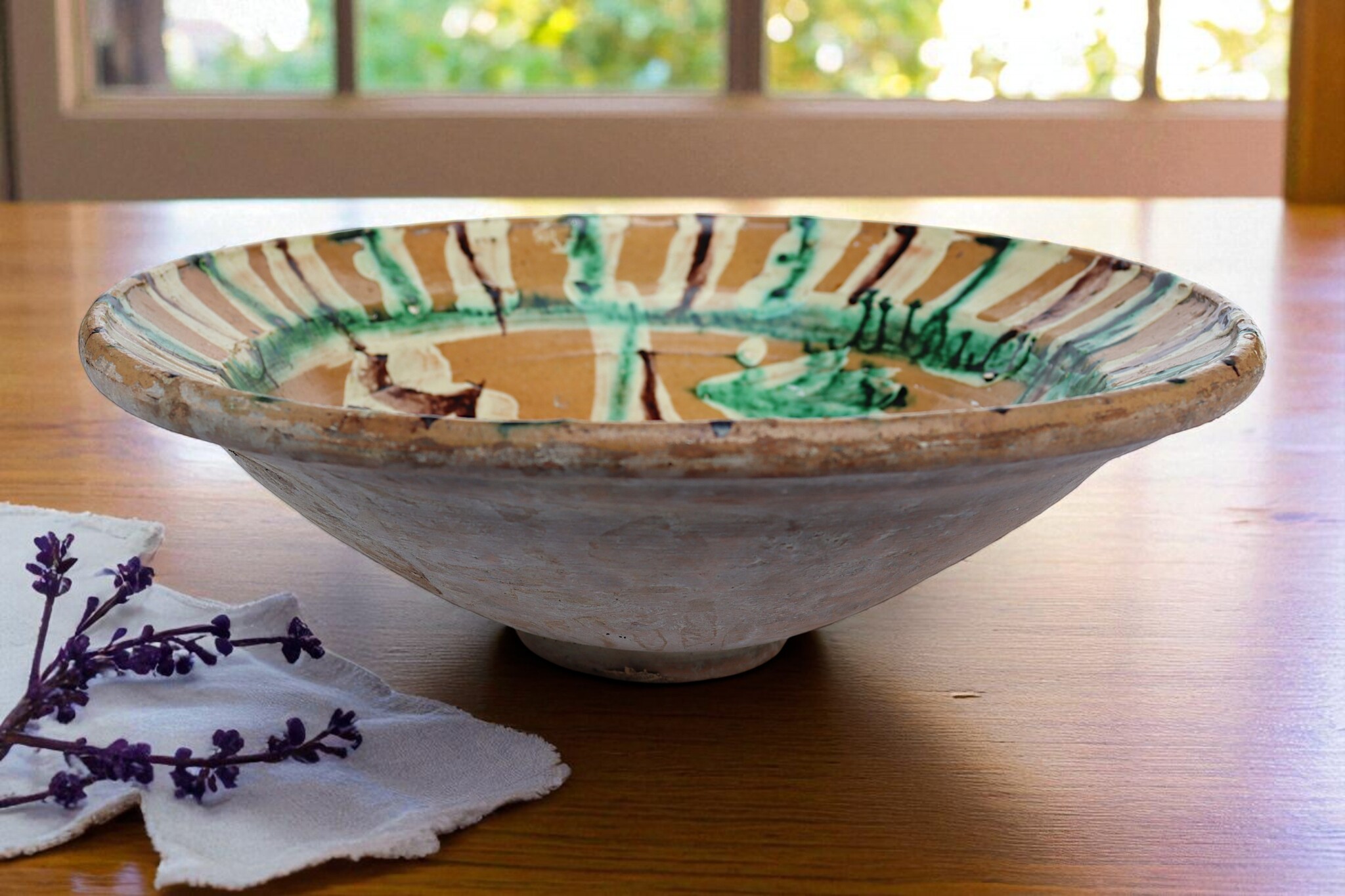 Antique handmade Clay Bowls pottery bowl plate from Swat valley Pakistan south Afghanistan No:25A-3