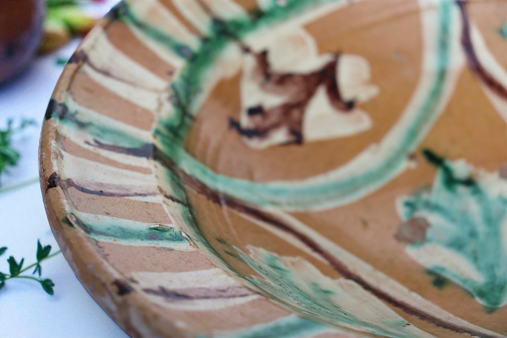 Antique handmade Clay Bowls pottery bowl plate from Swat valley Pakistan south Afghanistan No:25A-3