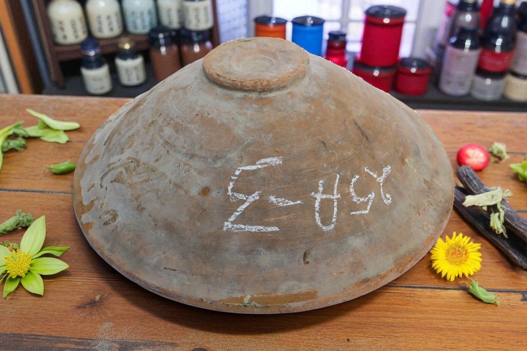 Antique handmade Clay Bowls pottery bowl plate from Swat valley Pakistan south Afghanistan No:25A-3