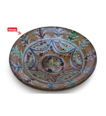 Antique handmade Clay Bowls pottery bowl plate from Swat valley Pakistan south Afghanistan ( damage)No:25A-10