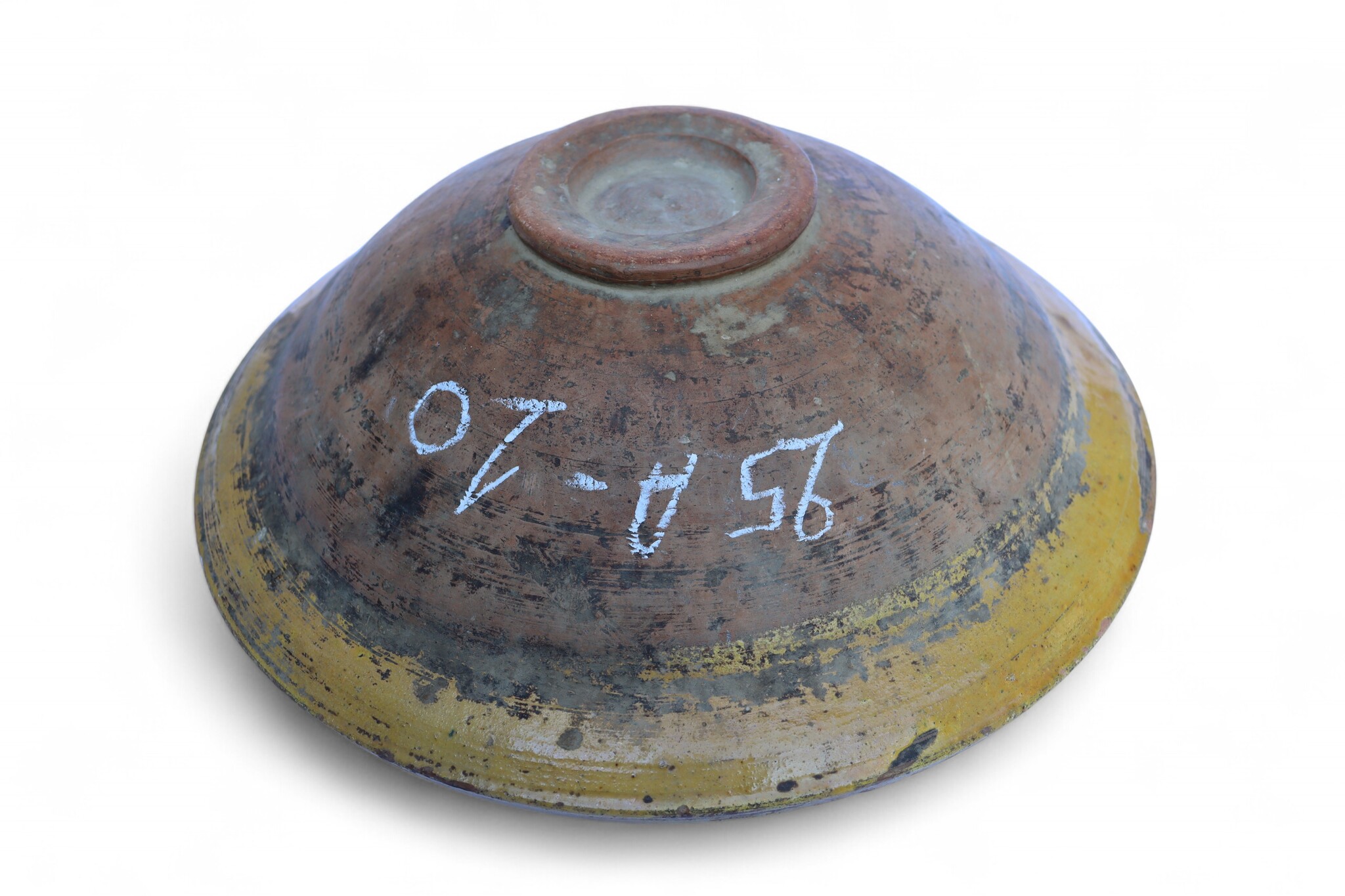 Antique handmade Clay Bowls pottery bowl plate from Swat valley Pakistan south Afghanistan (damage)No:25A- 10