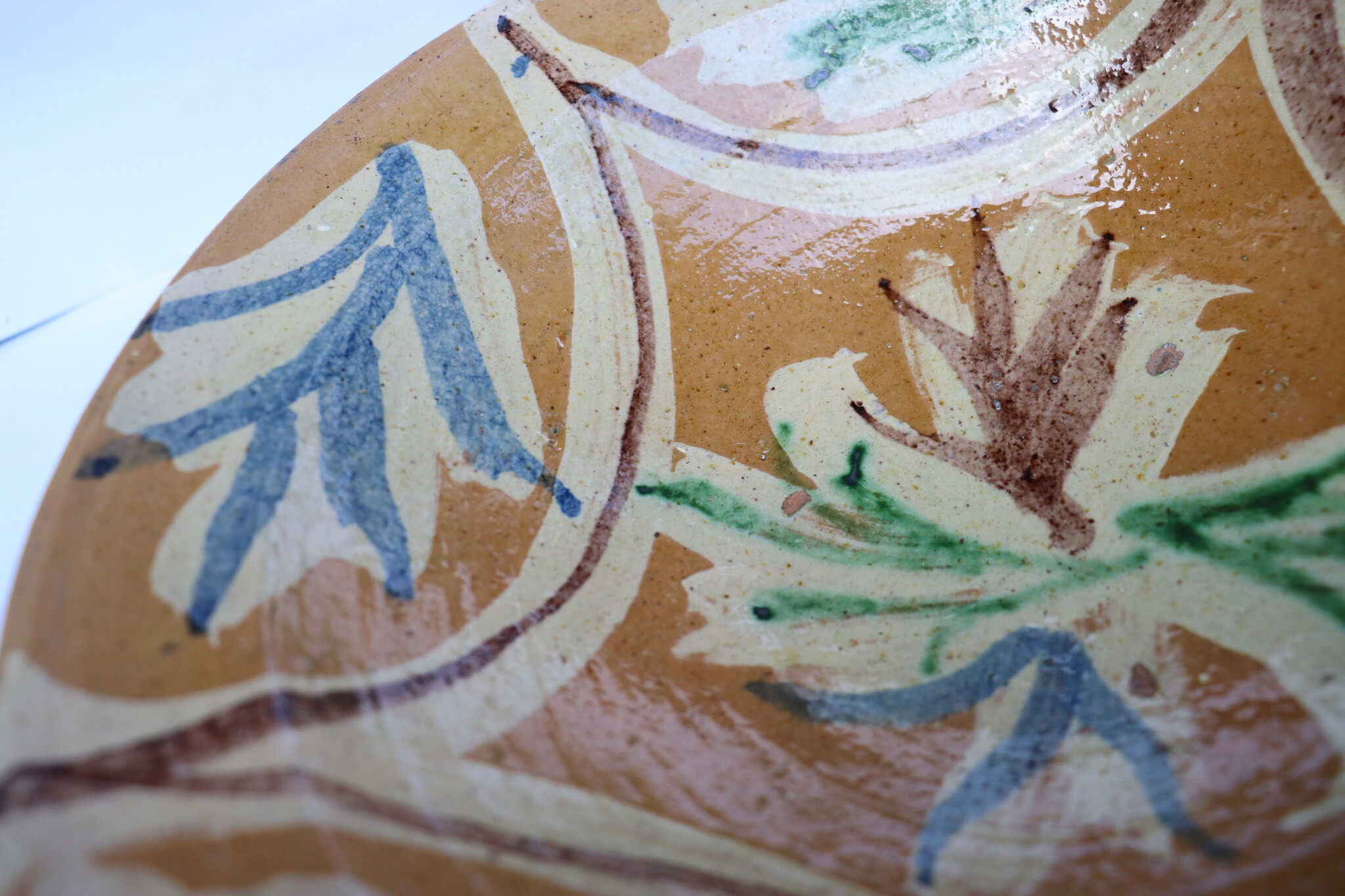 handgefertigt Keramik Teller aus Swat-Tal Pakistan und Südafghanistan 25N - 6