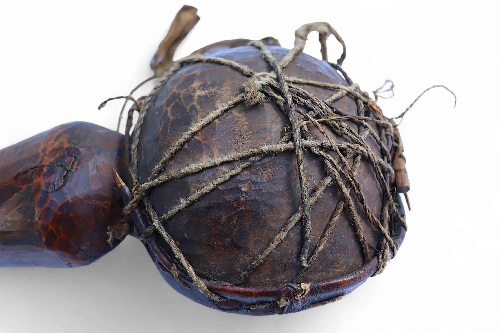 19th C. Antique Tibetan Tungna musical instruments Wooden Himalayan regions, particularly Nepal Tibet Sikkim Bhutan String Instrument