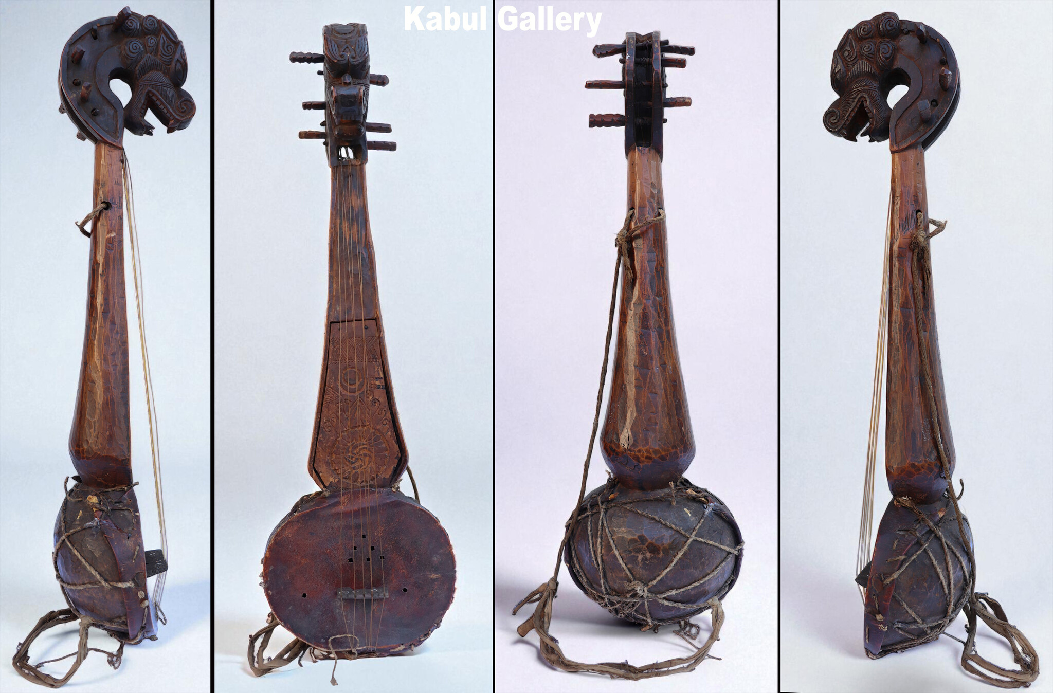 19. Jh. Antike tibetische Tungna-Musikinstrumente Hölzerne Himalaya-Regionen, insbesondere Nepal, Tibet, Sikkim, Bhutan, Saiteninstrument