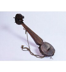 19th C. Antique Tibetan Tungna musical instruments Wooden Himalayan regions, particularly Nepal Tibet Sikkim Bhutan String Instrument