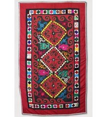 198x115 cm Antik Reich bestickte Lakai Stickerei Patchwork Wandbehang   Nr: eb25/1