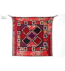 Antique Uzbek tribal silk Hand Sewn Embroidered Lakai Patchwork No: US - 2