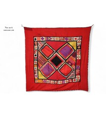 Antik Reich bestickte Lakai Stickerei Patchwork Wandbehang   Nr: US-6