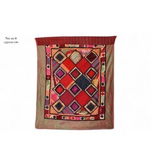 Antique Uzbek tribal silk Hand Sewn Embroidered Lakai Patchwork No: US - 8