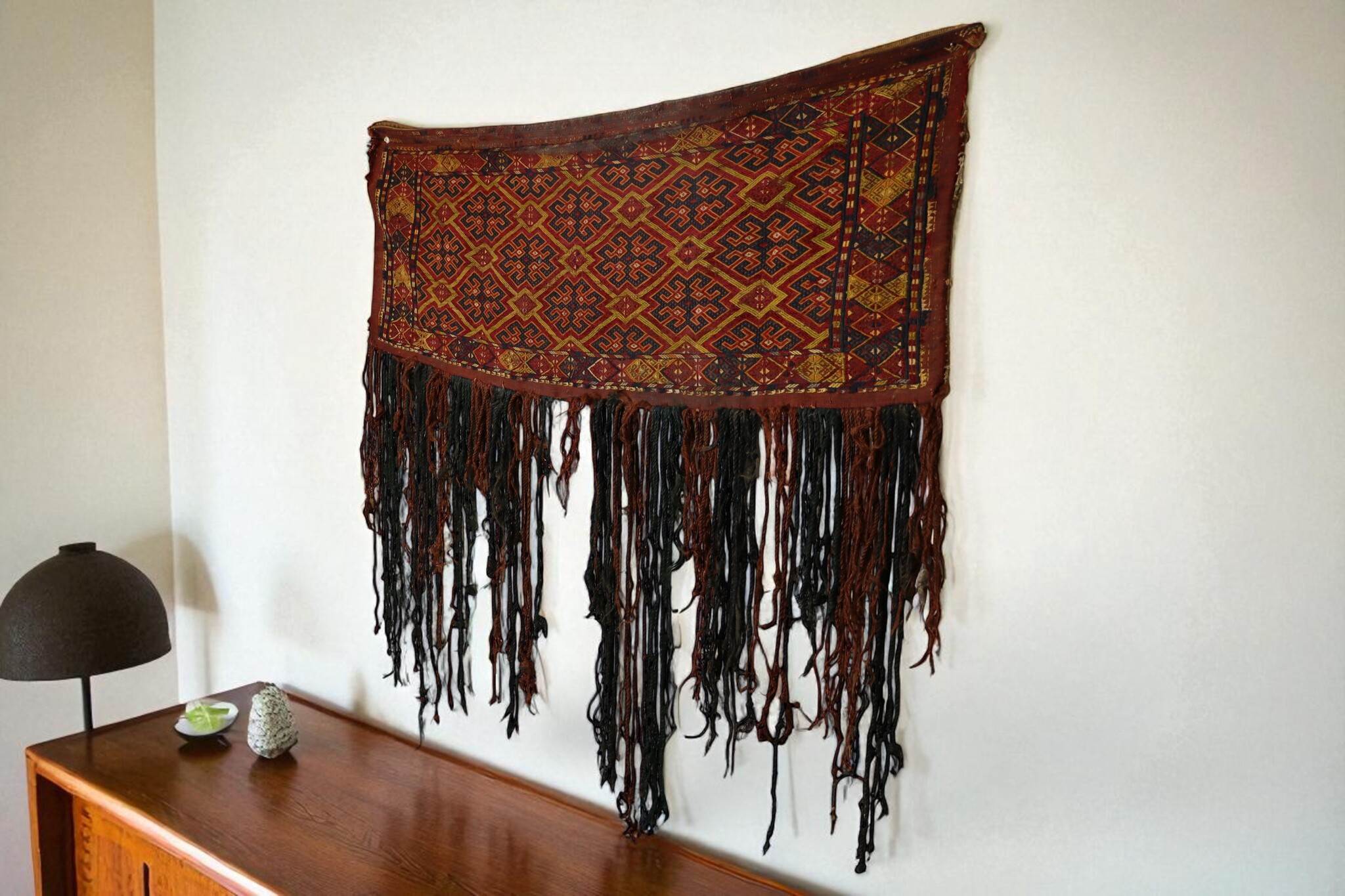 120x100 cm Antik und seltener Uzbek Nomaden Zelttasche tasche Torba aus Afghanistan Djaller Turkmenistan  Nr:US-10