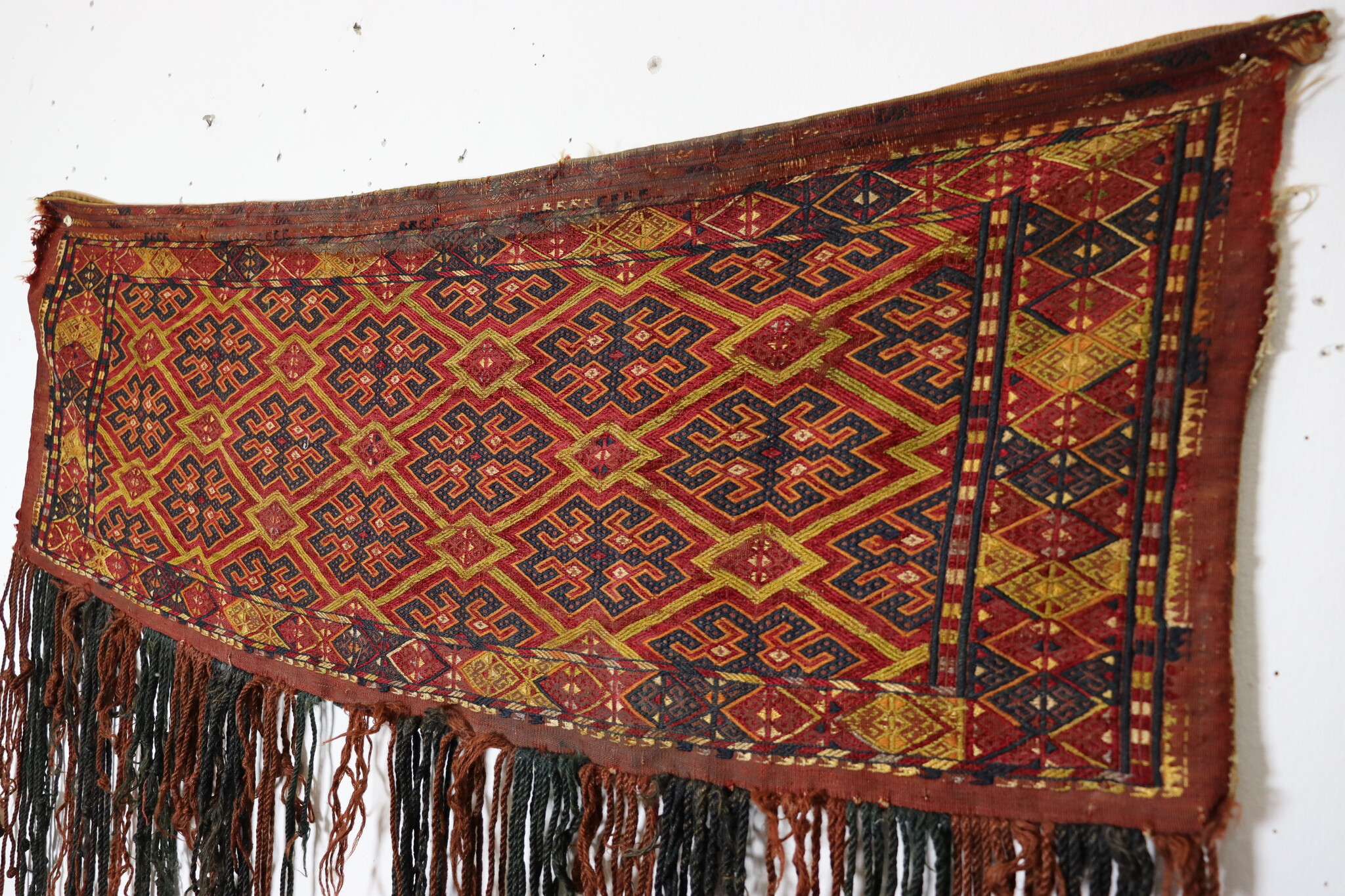 120x100 cm Antik und seltener Uzbek Nomaden Zelttasche tasche Torba aus Afghanistan Djaller Turkmenistan  Nr:US-10