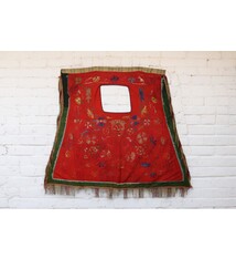 Antique Islamic tribal silk Embroidered Bukhara suzani Horse Blanket Cover Uzbek Lakai Central Asian Saddle Cover third quarter of 19th c.