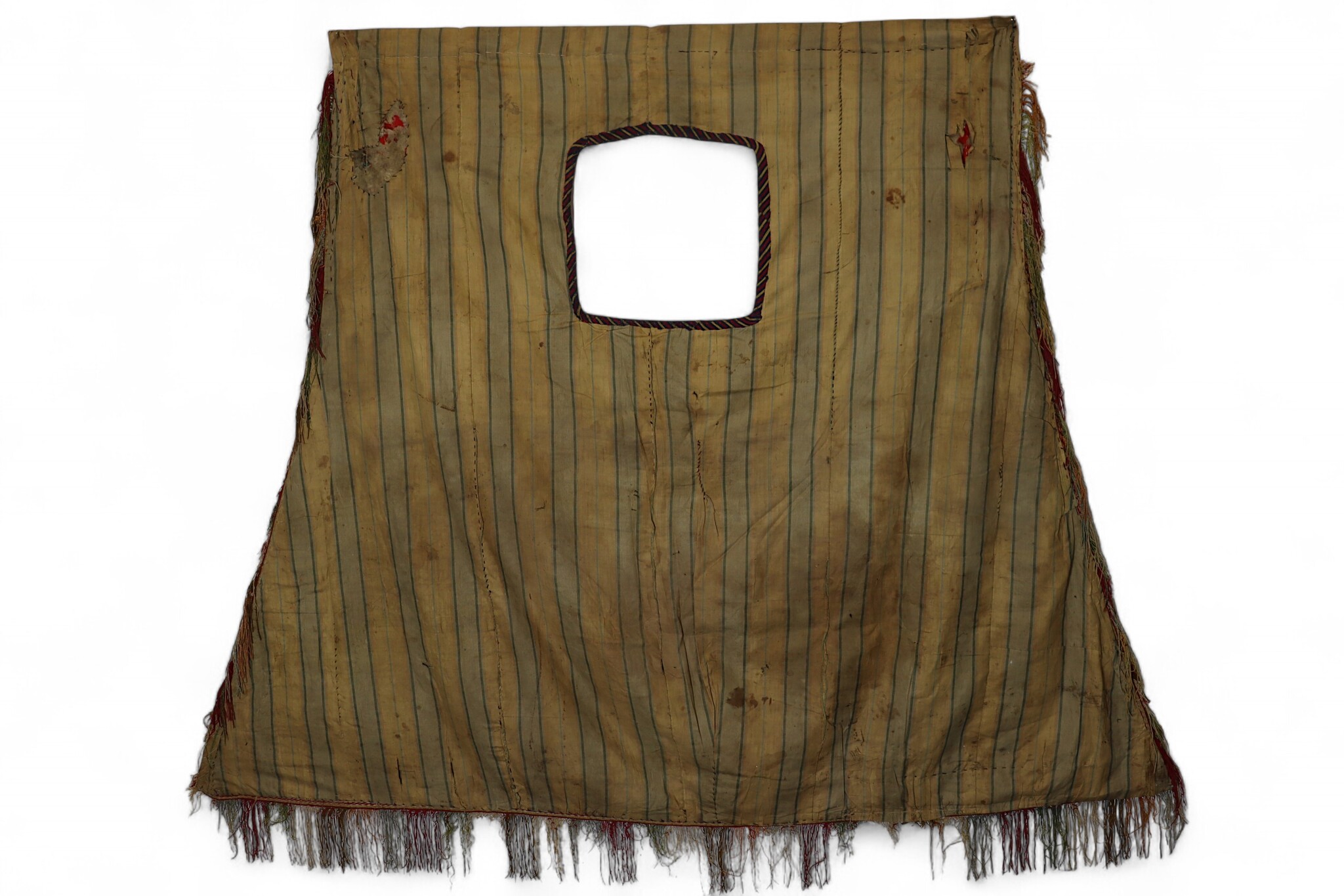 Antique Islamic tribal silk Embroidered Bukhara suzani Horse Blanket Cover Uzbek Lakai Central Asian Saddle Cover third quarter of 19th c.