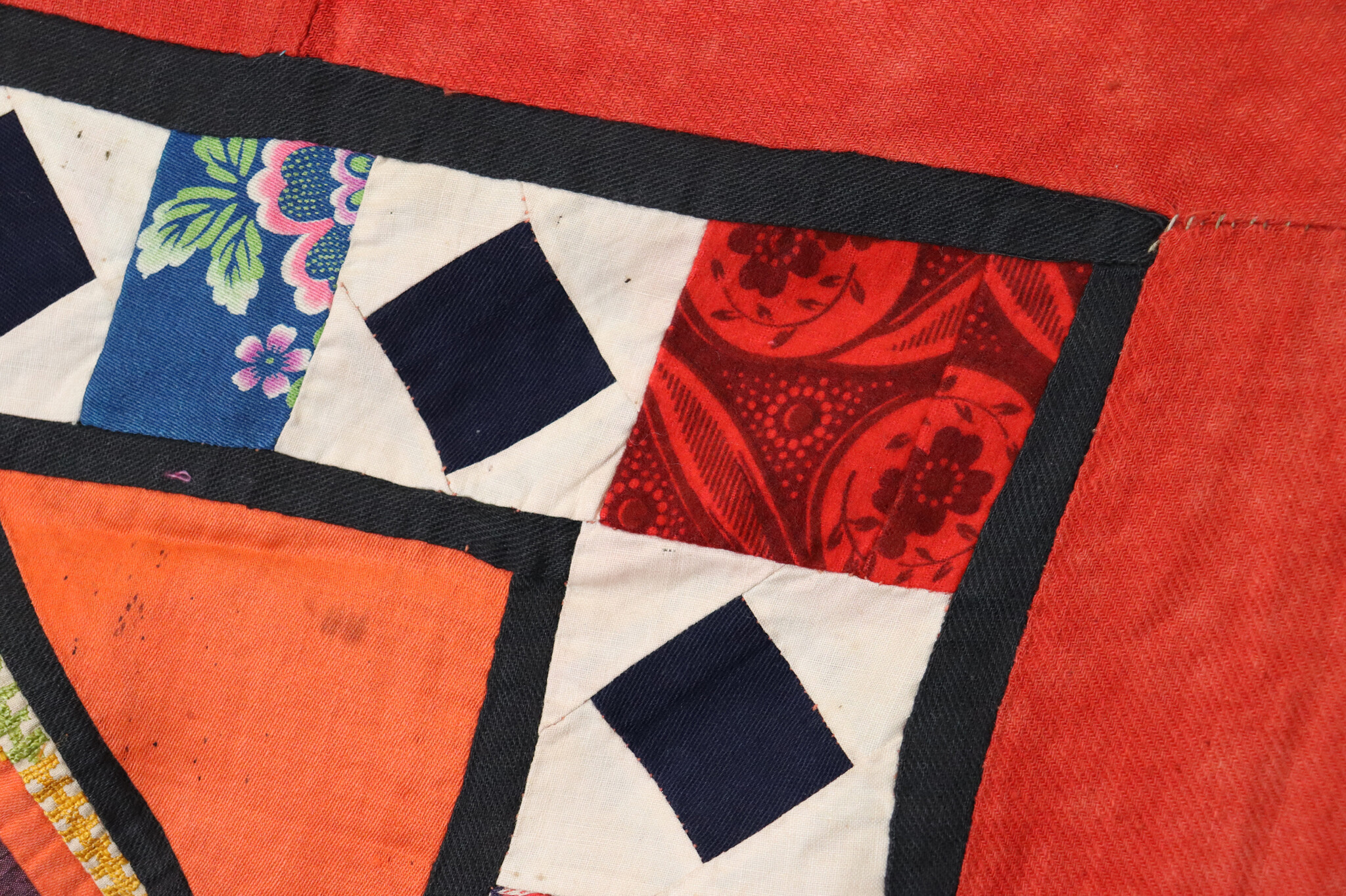 Antik Reich bestickte Lakai Stickerei Patchwork Wandbehang   Nr: US- 1