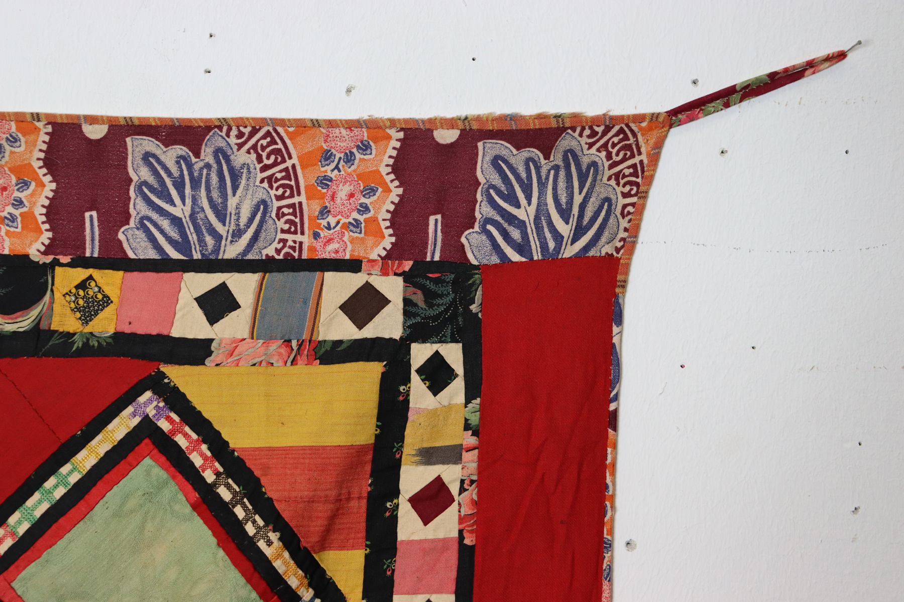 Antique Uzbek tribal silk Hand Sewn Embroidered Lakai Patchwork No: US - 3