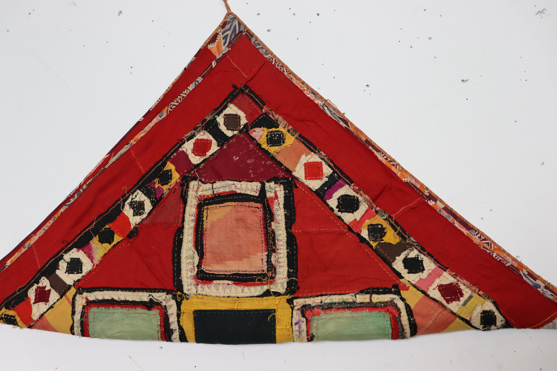 Antik Reich bestickte Lakai Stickerei Patchwork Wandbehang   Nr: US- 3