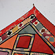 Antik Reich bestickte Lakai Stickerei Patchwork Wandbehang   Nr: US-4