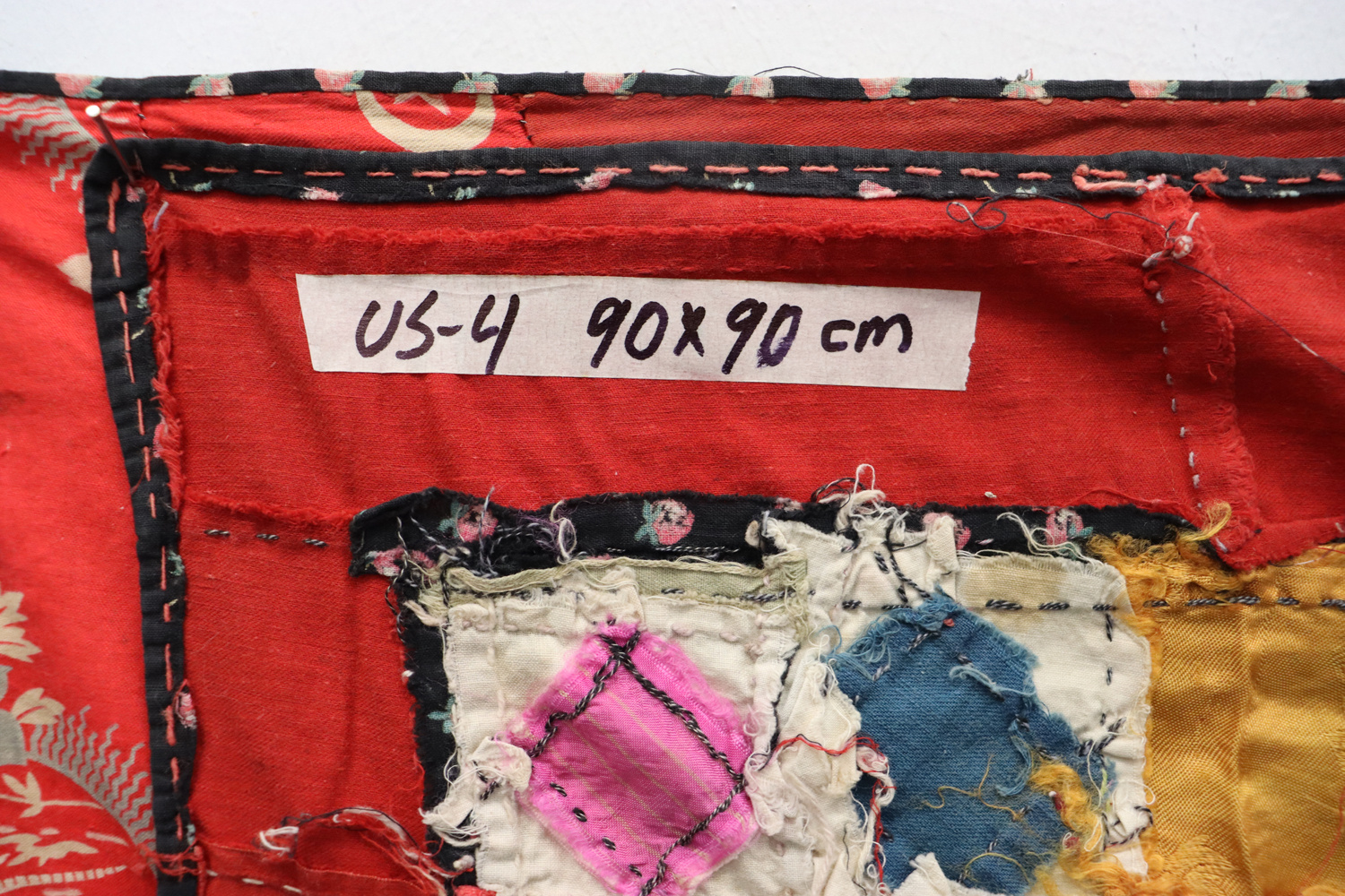 Antique Uzbek tribal silk Hand Sewn Embroidered Lakai Patchwork No: US - 4