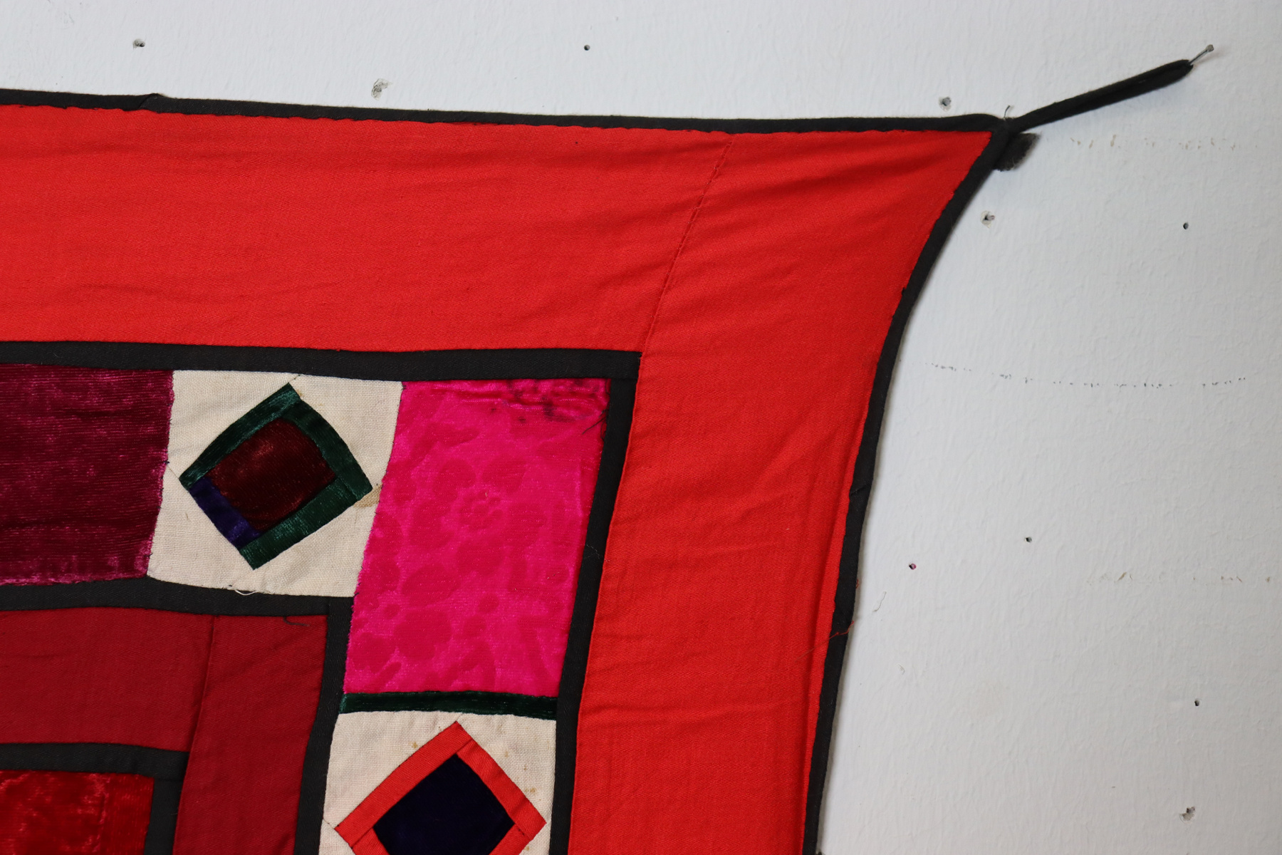 Antique Uzbek tribal silk Hand Sewn Embroidered Lakai Patchwork No: US - 5