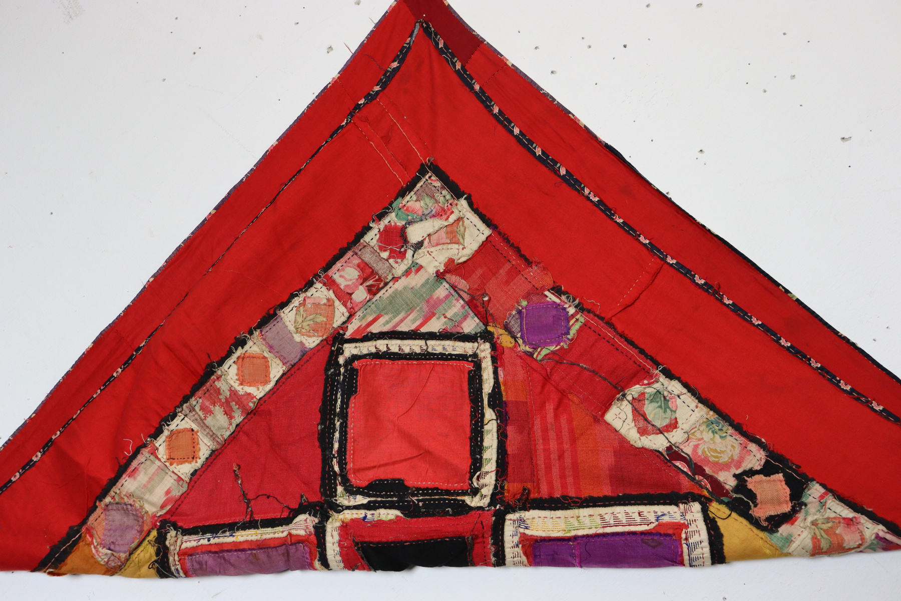 Antik Reich bestickte Lakai Stickerei Patchwork Wandbehang   Nr: US-6