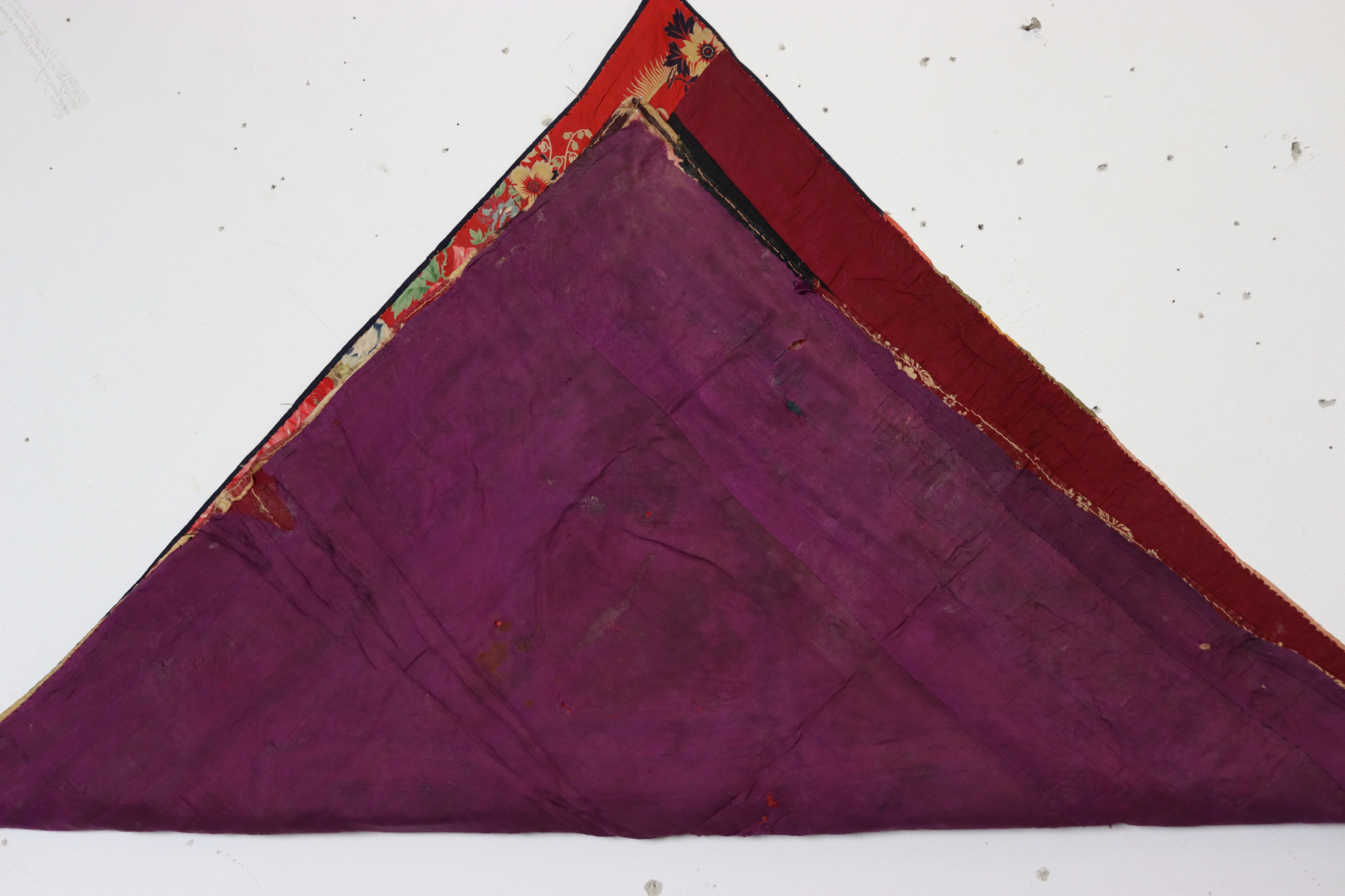 Antique Uzbek tribal silk Hand Sewn Embroidered Lakai Patchwork No: US - 9