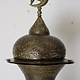Antique Islamic oriental brass floor lamp standard lamp from the 19th c. Egyptian Middle Eastern