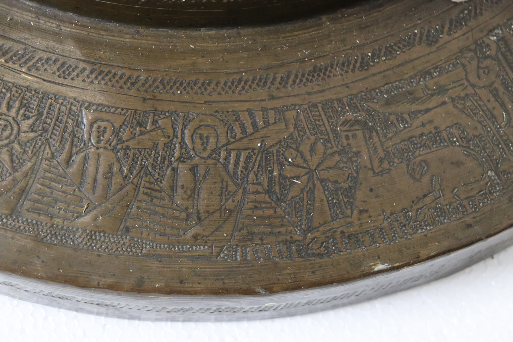 Antik  orientalisch Ägyptische Marokko Nahost / Islamische Messing Stehlampe stehleuchte aus dem 19. Jahrhundert