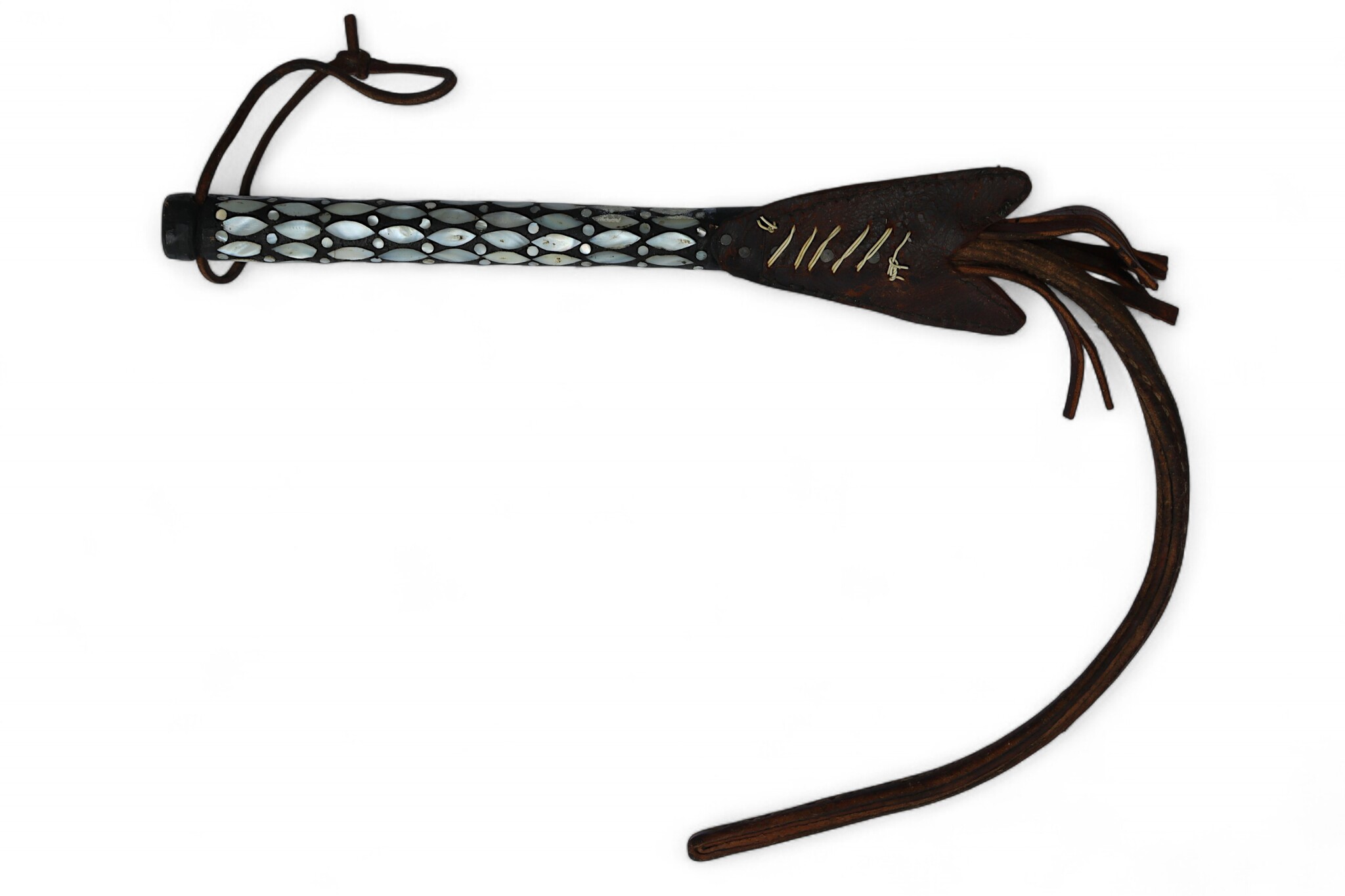 Afghan hors whip for Buzkashi from the 1960s-70s. - A