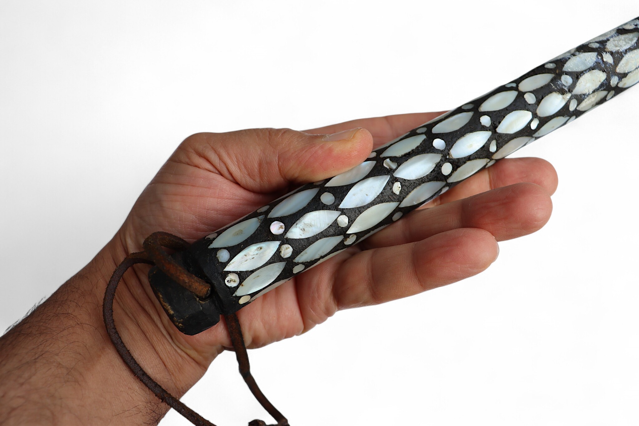 Afghan hors whip for Buzkashi from the 1960s-70s. - A