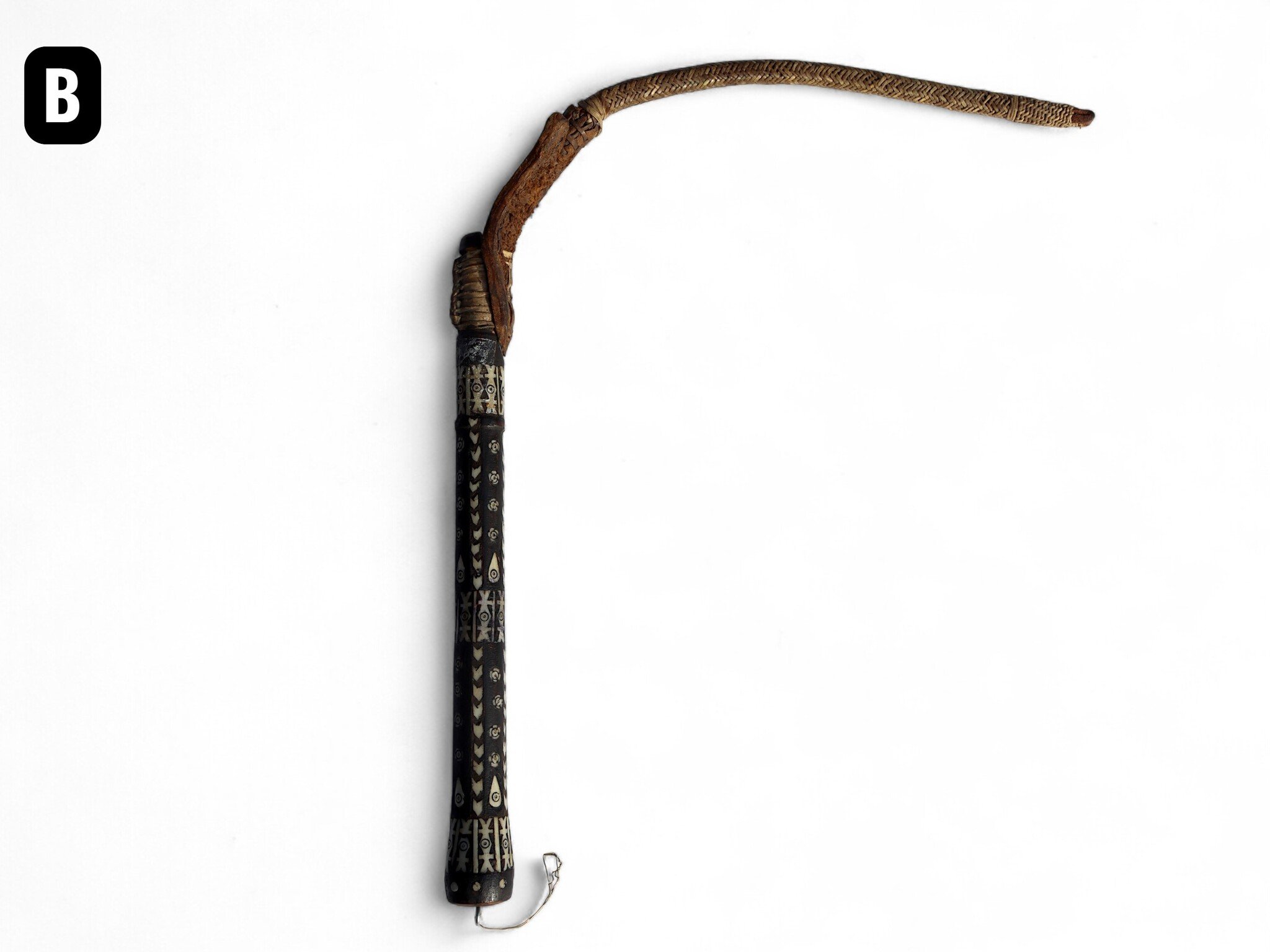 Afghan hors whip for Buzkashi from the 1960s-70s. - B