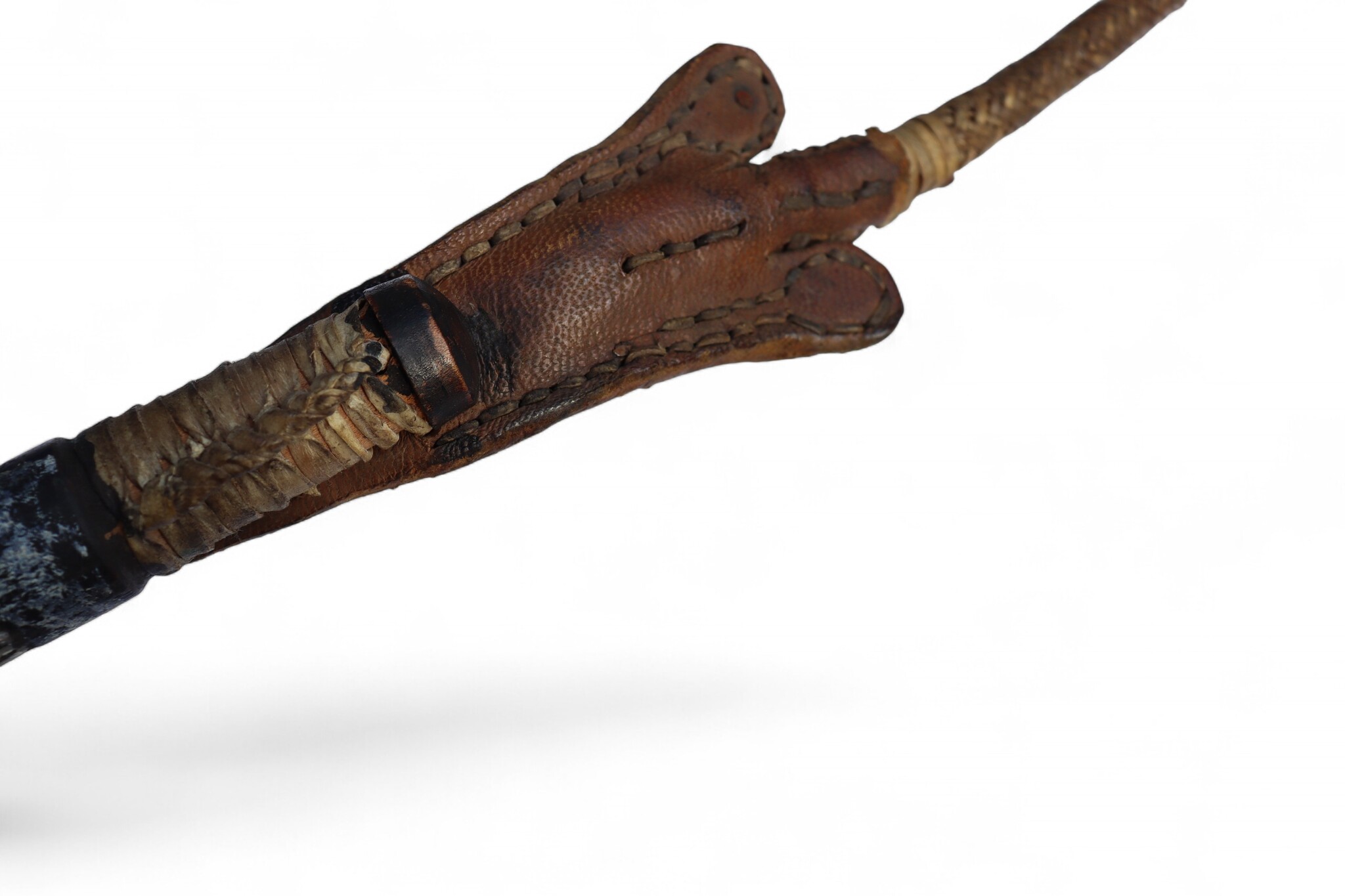 Afghan hors whip for Buzkashi from the 1960s-70s. - B