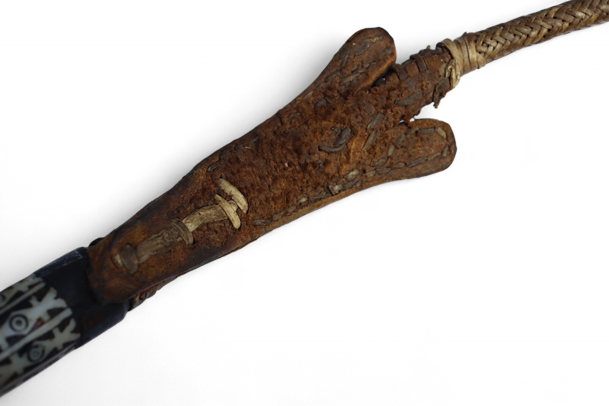 Afghan hors whip for Buzkashi from the 1960s-70s. - B