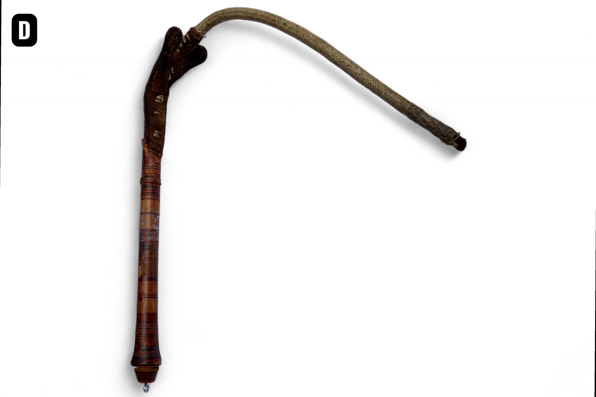 Afghan hors whip for Buzkashi from the 1960s-70s. - D