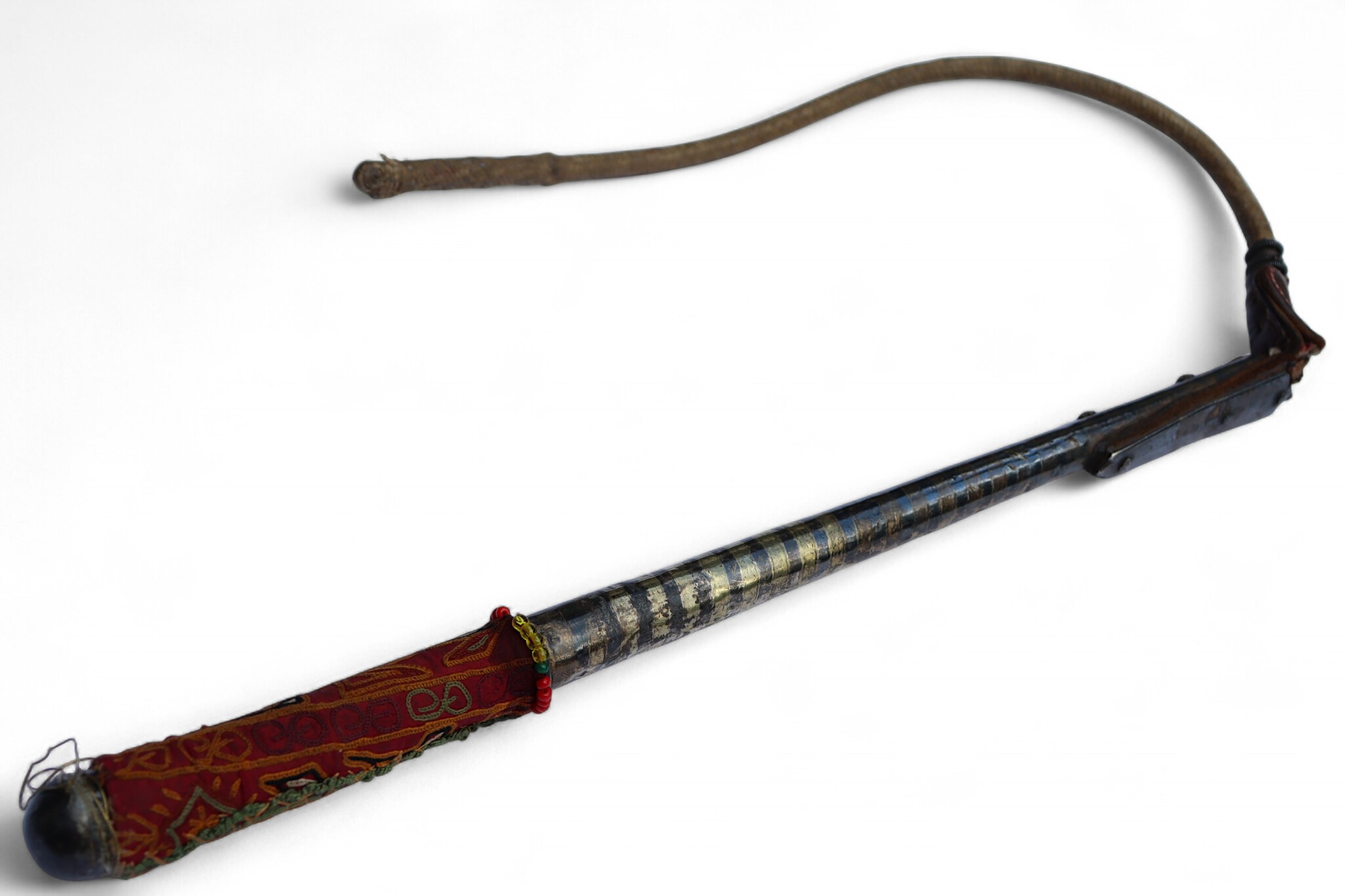 Afghan hors whip for Buzkashi from the 1960s-70s. - E