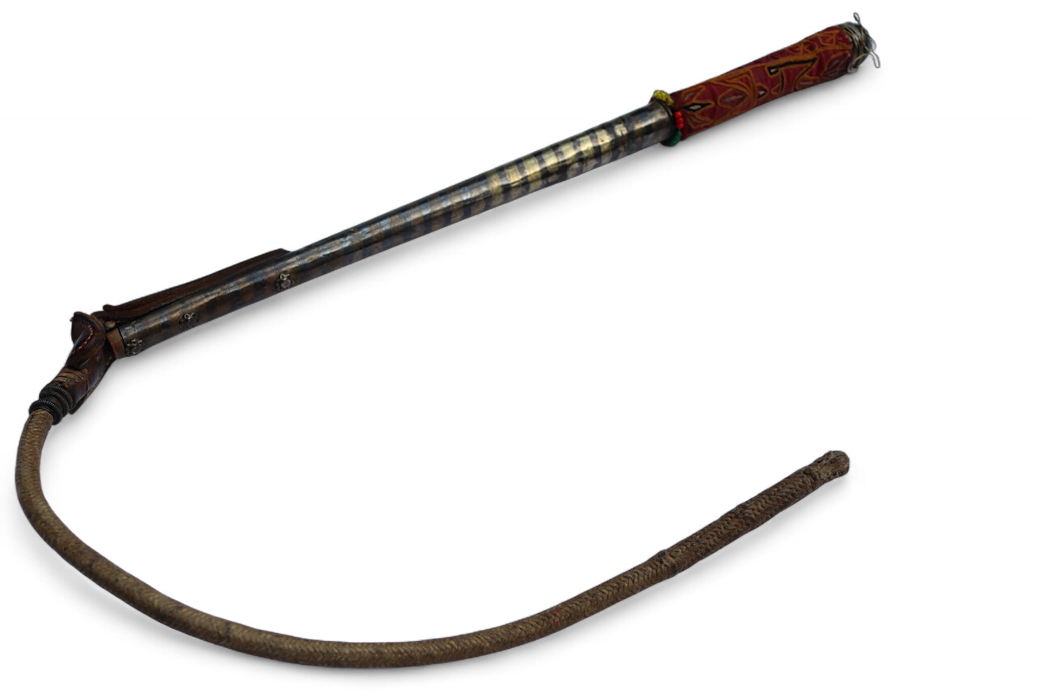Afghan hors whip for Buzkashi from the 1960s-70s. - E