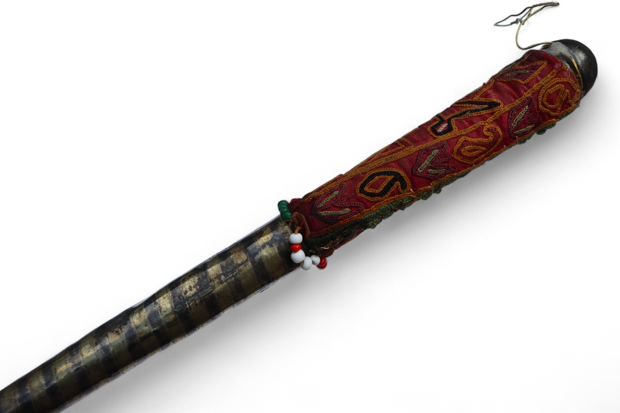 Afghan hors whip for Buzkashi from the 1960s-70s. - E