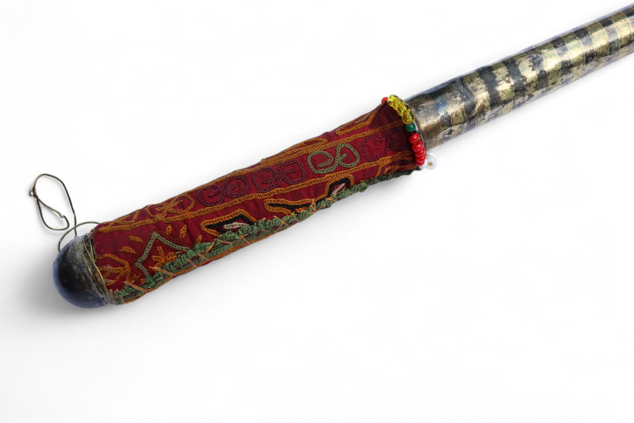 Afghan hors whip for Buzkashi from the 1960s-70s. - E