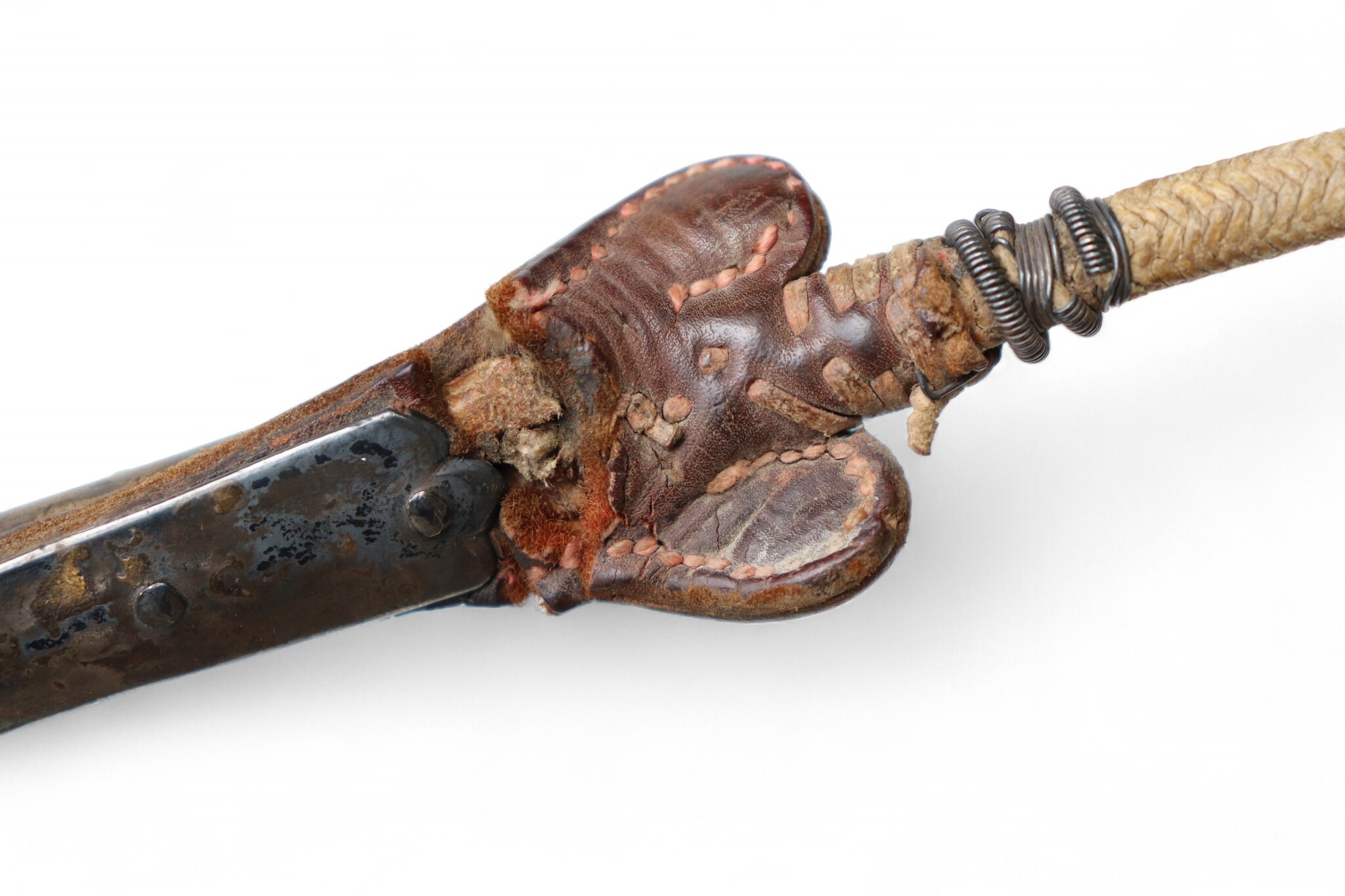 Afghan hors whip for Buzkashi from the 1960s-70s. - E