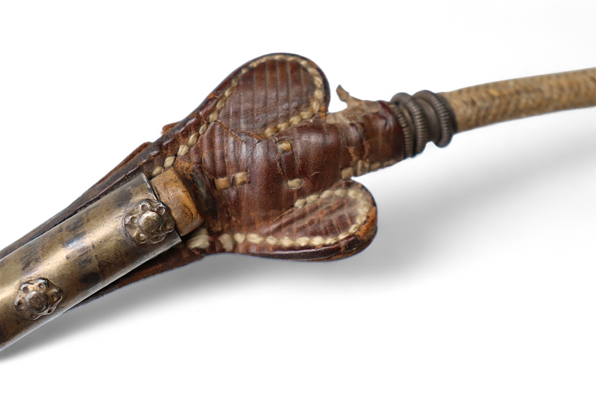 Afghan hors whip for Buzkashi from the 1960s-70s. - E