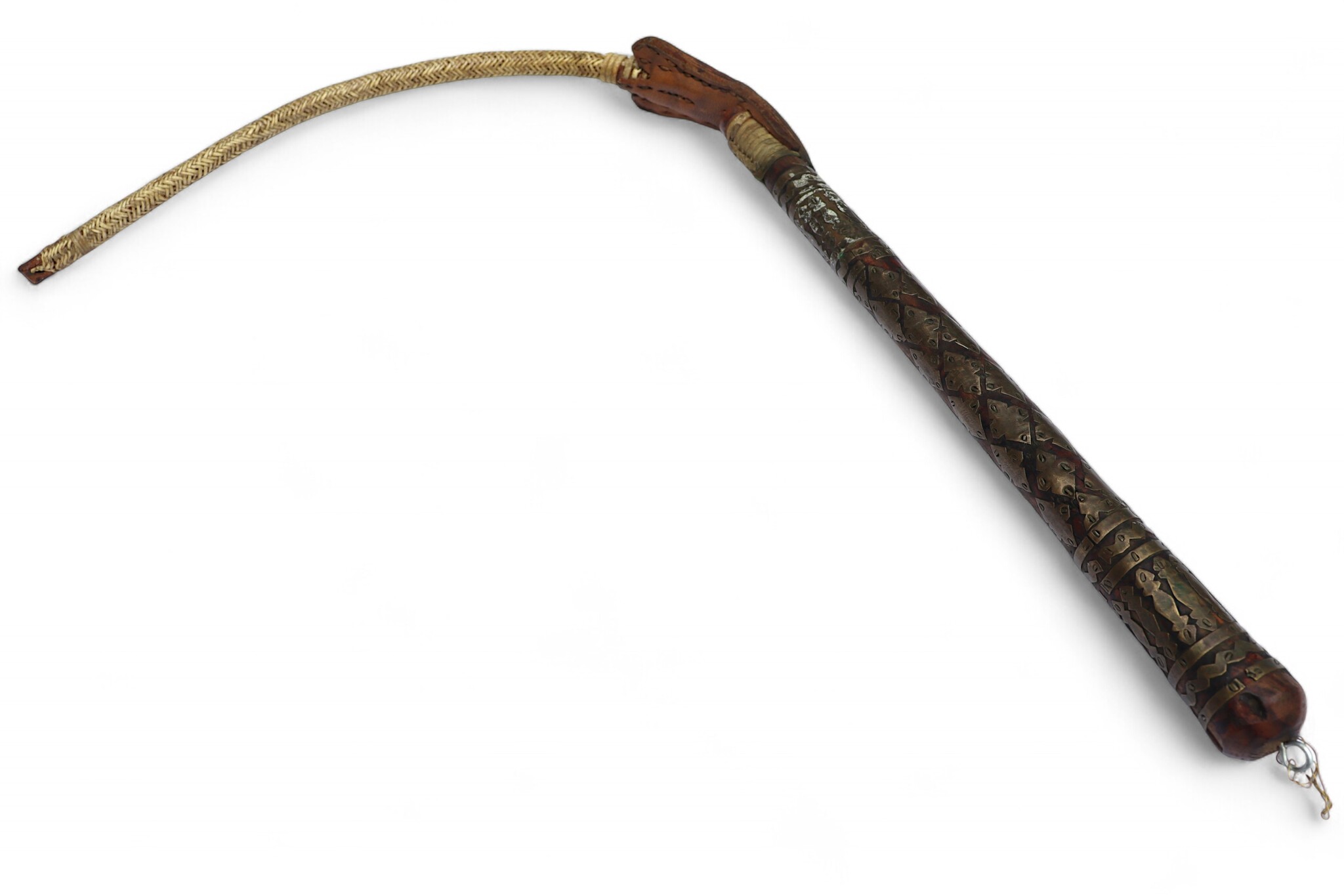 Afghan hors whip for Buzkashi from the 1960s-70s. - F